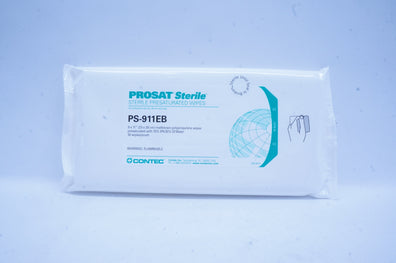 Contec PS-911EB PROSAT Sterile Presaturated Wipes 9 x 11inch - Pack of 30